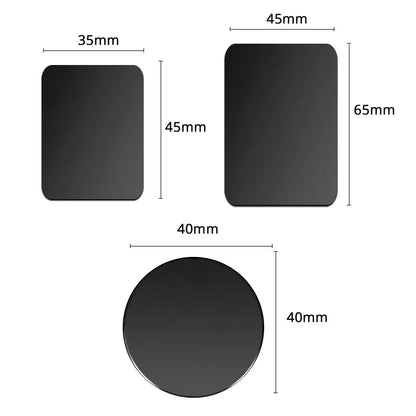 Metal Plate For Car Phone Holder Magnetic Universal Iron Sheet Disk Sticker Mount Mobile Phone Magnet Stand For IPhone.