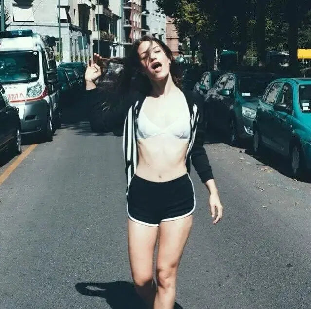 DICLOUD Fashion Stretch Waist Casual Shorts Woman High Waist Black White Shorts Harajuku Beach 2024 Sexy Short Women'S Clothing.