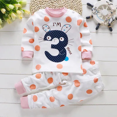 2024 frühling Herbst Neue Baby Kleidung Set Cartoon Baumwolle Baby Jungen Kleidung Mädchen Anzug Set 0-3 Jahre Baby kleidung