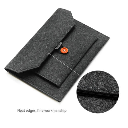 11.6/13/14/15"Laptop Sleeve Felt Ultralight Notebook Tablet Pad Case Multi-pocket Pouch Bag Briefcases for Apple Macbook/ Asus
