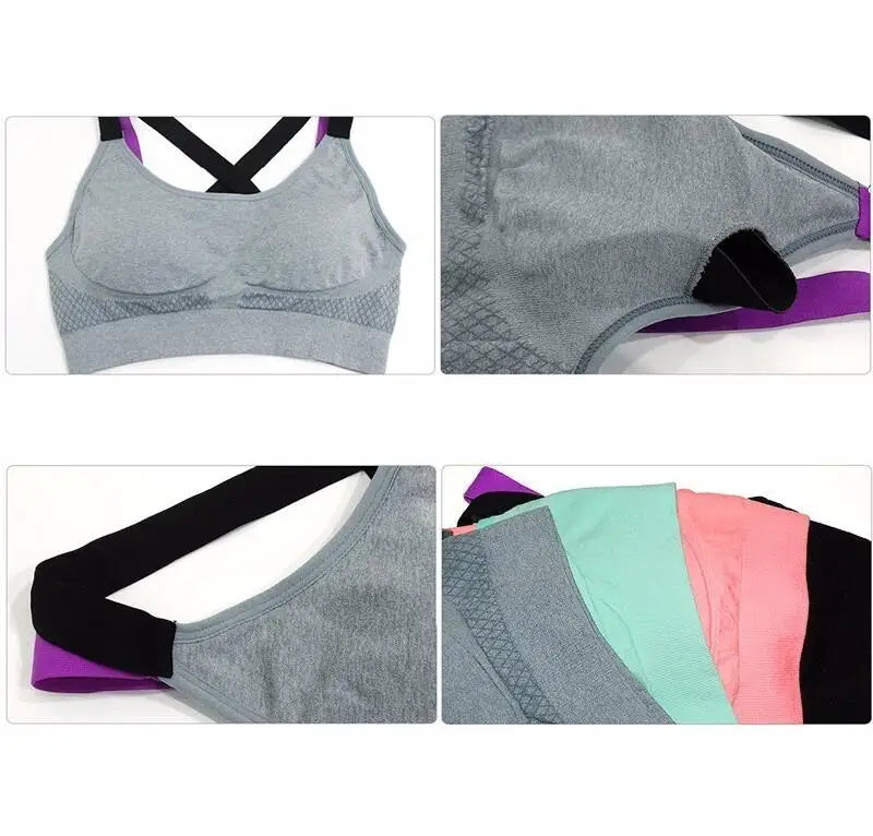 Active Push Up Bras Backless Fitness Bras with pad Crop Tops Women Sexy sleep Bralet Brassiere Women Tank Top bra.
