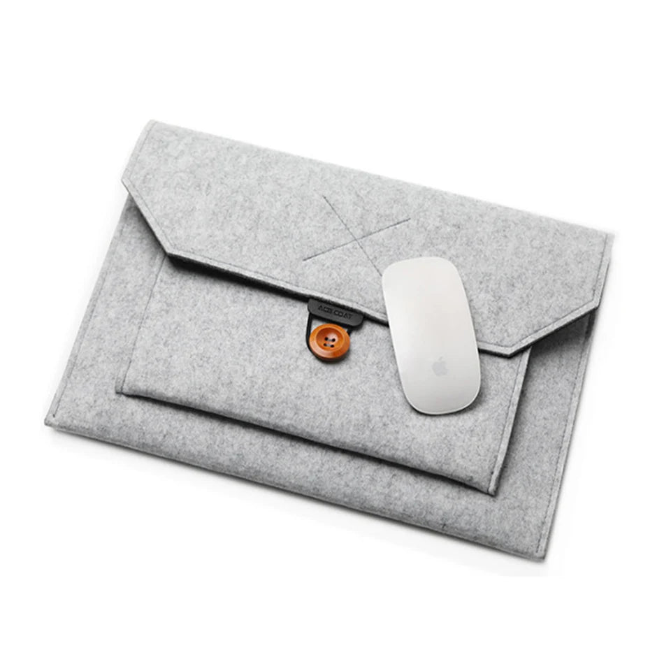 11.6/13/14/15"Laptop Sleeve Felt Ultralight Notebook Tablet Pad Case Multi-pocket Pouch Bag Briefcases for Apple Macbook/ Asus.