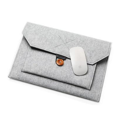 11.6/13/14/15"Laptop Sleeve Felt Ultralight Notebook Tablet Pad Case Multi-pocket Pouch Bag Briefcases for Apple Macbook/ Asus.