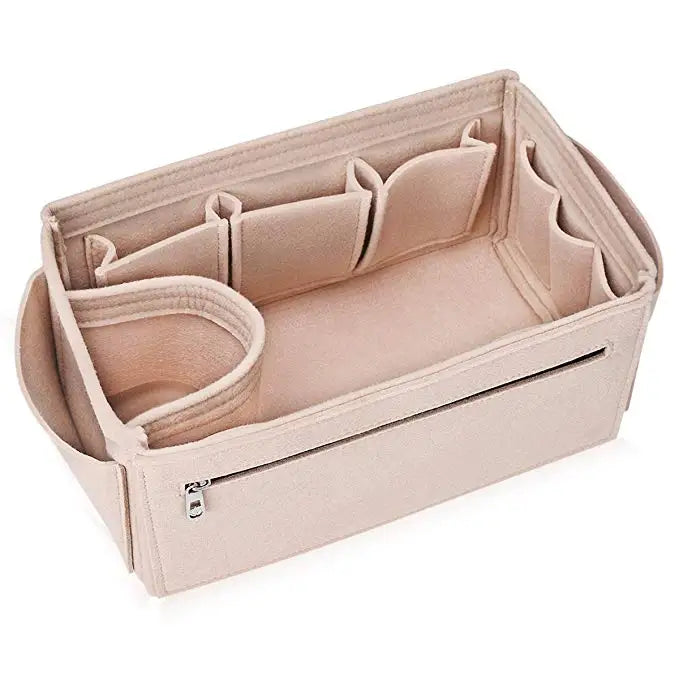 Make up Organizer Felt Cloth Handbag Organizer Insert Bag Travel Inner Purse Portable Cosmetic Bags Fits Speedy Neverfull.