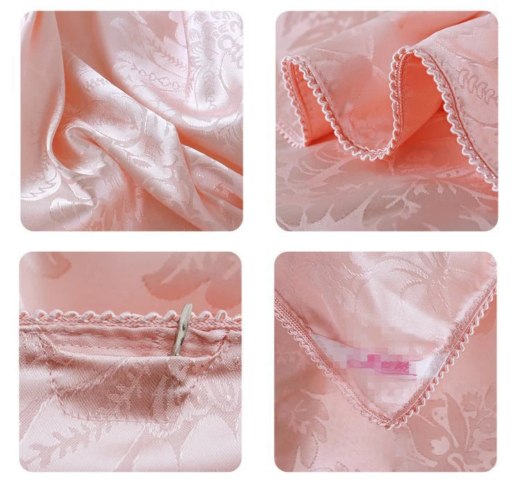 New Natural/Mulberry Luxury Silk Comforter Duvet Hand-made Twin Queen King Full size Blanket Quilt jacquard Bedding in Filler.