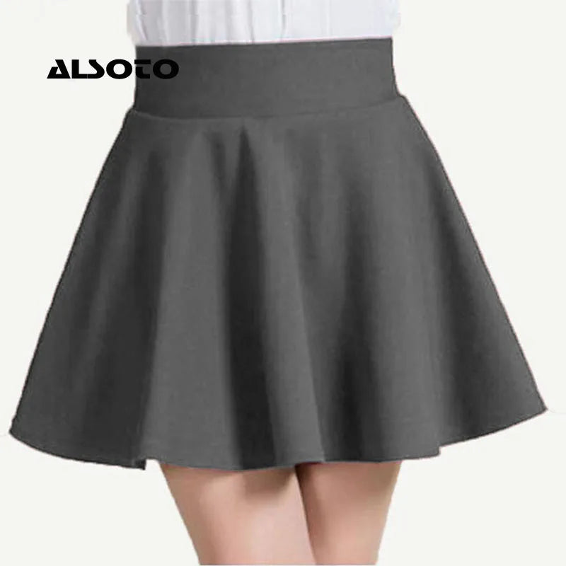 ALSOTO 2024 Winter and Summer Style Brand Women Skirt Elastic Faldas Ladies Midi Skirt Sexy Girl Mini Short Skirts Saia Feminina.