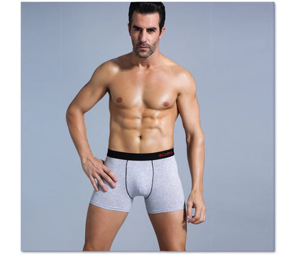 4 stücke schwarz Herren Unterwäsche Männer boxershorts Baumwolle Unterwäsche für mann Boxer Sexy Männliche Unterhose Schlüpfer der Männer marke