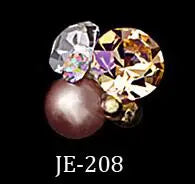 10pcs Diamond Crystal Nail Decors Pearl+Rhinestone+Alloy Germ Accessory Nail Art Decorations Glitter DIY 3D Nails Jewelry Charms.