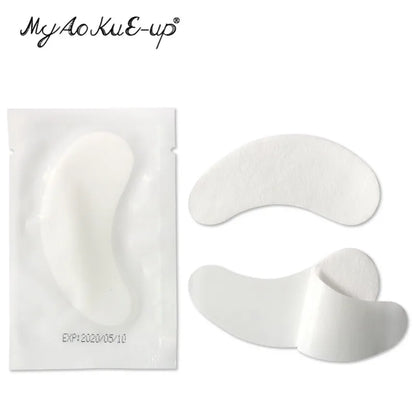 50pairs Eye Patches Under Eye Pads Paper Gel Lash Pad Eye Sticker Tips Wraps Hydrogel Eyelash Extension Patch Makeup Tool.