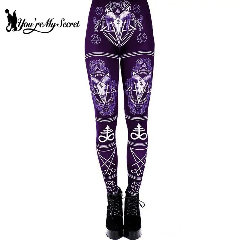 [You're My Secret] 2021 New Animal Printed Leggings Gothic Horse Women Fashion Sexy Ankle Pants Fitness Workout Leggin 4 Colors.