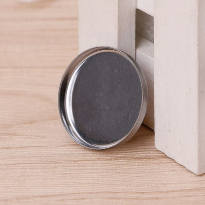 HUAMIANLI 10 Pcs New 3 Size Empty Magnetic For Eye Eyeshadow Shadow Makeup Powder Fundation Refill Palette Silver.