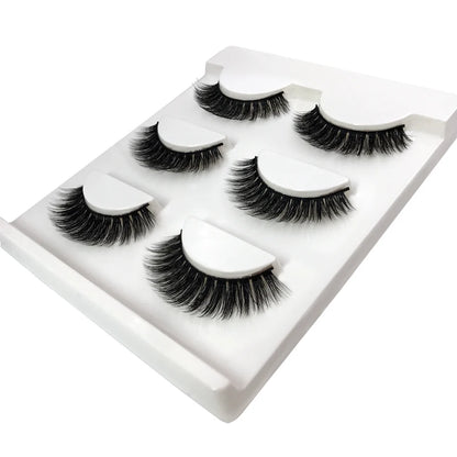 3 Pairs natural false eyelashes thick makeup real 3d mink lashes soft eyelash extension fake eye lashes long mink eyelashes 3d.