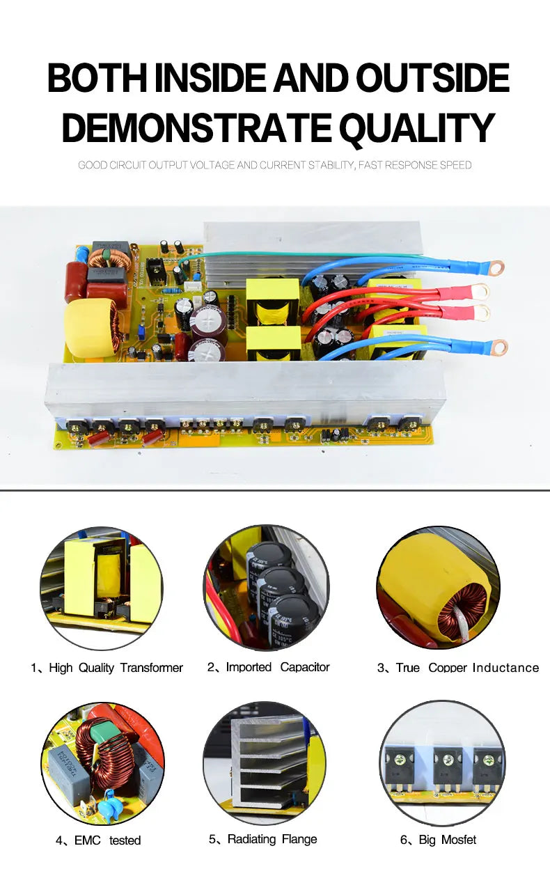 12KW Split Phase Pure Sine Wave Inverter 24/36/48/72/96V DC to 110/220V,120/240V Converter Remote Control For Home Power Bank.