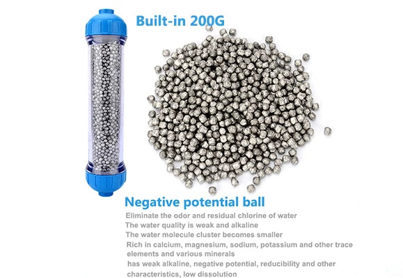 T33 Housing DIY Fill Shell With Filter Cartridge Alkaline balls/Maifan Stone/activated carbon/Resin/KDF for Aquarium purifier