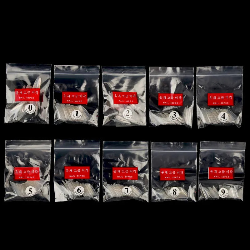NATURAL CLEAR /WHITE 3 COLORS STILETTO FALSE NAIL TIPS, 500PCS FRENCH FAKE NAIL TIPS NAIL ART ACRYLICS ARTIFICIAL DIY NAIL TIPS