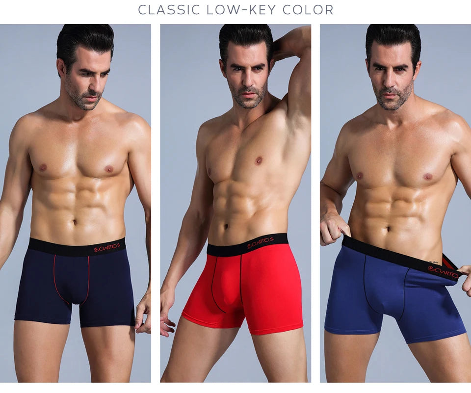 4 stücke schwarz Herren Unterwäsche Männer boxershorts Baumwolle Unterwäsche für mann Boxer Sexy Männliche Unterhose Schlüpfer der Männer marke