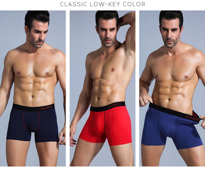 4 stücke schwarz Herren Unterwäsche Männer boxershorts Baumwolle Unterwäsche für mann Boxer Sexy Männliche Unterhose Schlüpfer der Männer marke