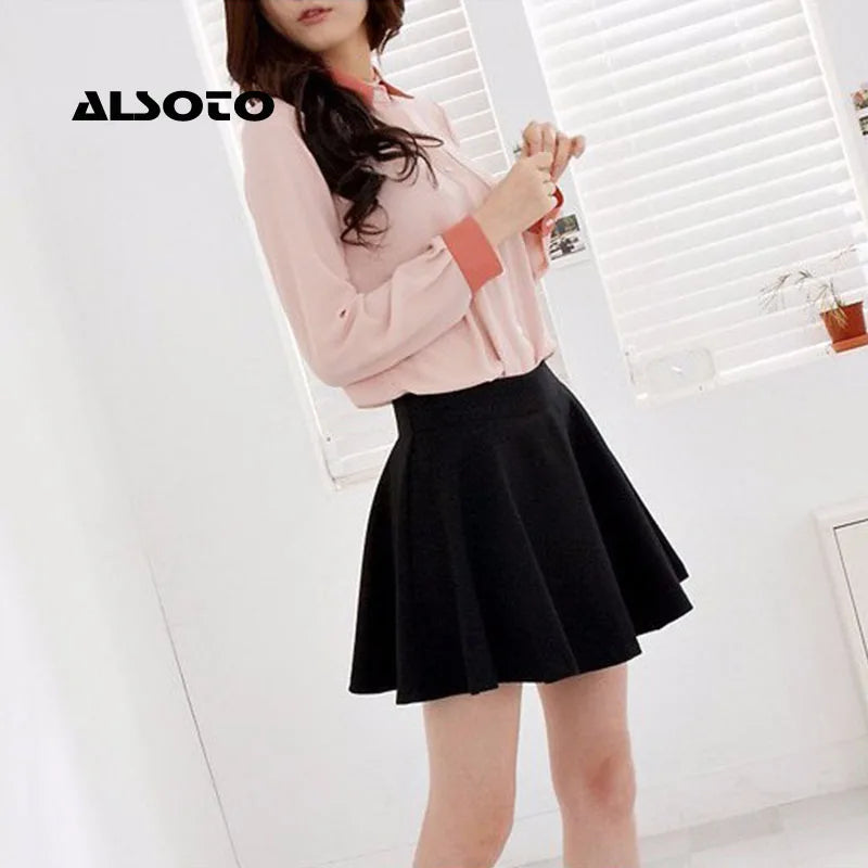ALSOTO 2024 Winter and Summer Style Brand Women Skirt Elastic Faldas Ladies Midi Skirt Sexy Girl Mini Short Skirts Saia Feminina.