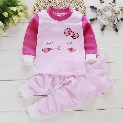 2024 frühling Herbst Neue Baby Kleidung Set Cartoon Baumwolle Baby Jungen Kleidung Mädchen Anzug Set 0-3 Jahre Baby kleidung