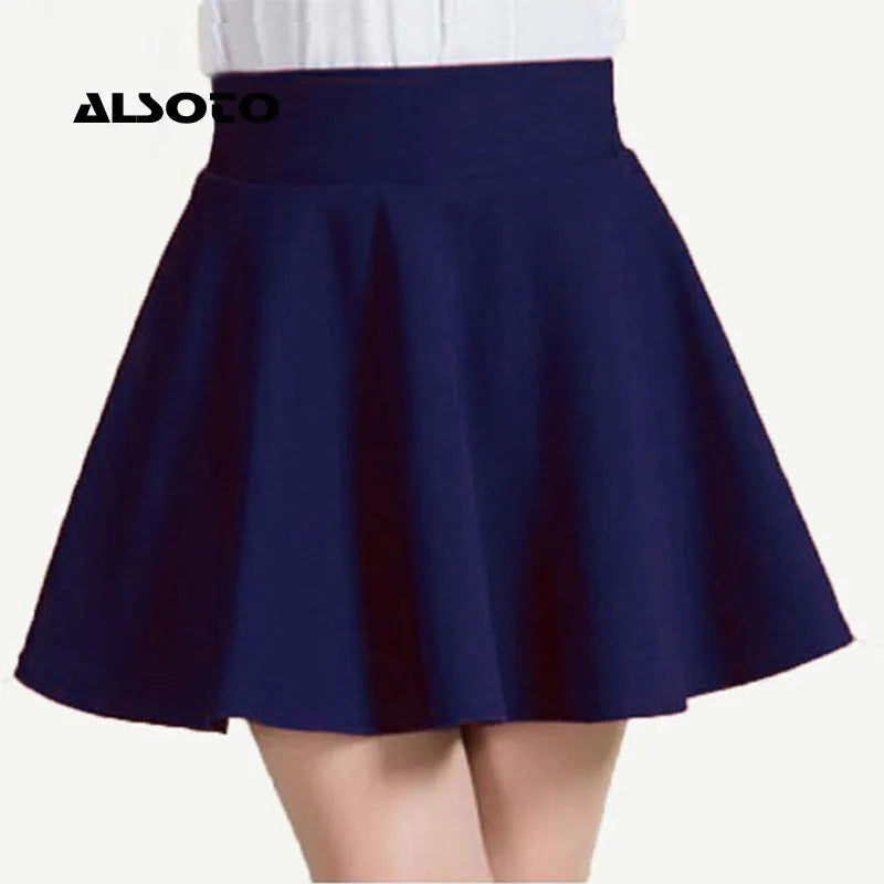 ALSOTO 2024 Winter and Summer Style Brand Women Skirt Elastic Faldas Ladies Midi Skirt Sexy Girl Mini Short Skirts Saia Feminina.