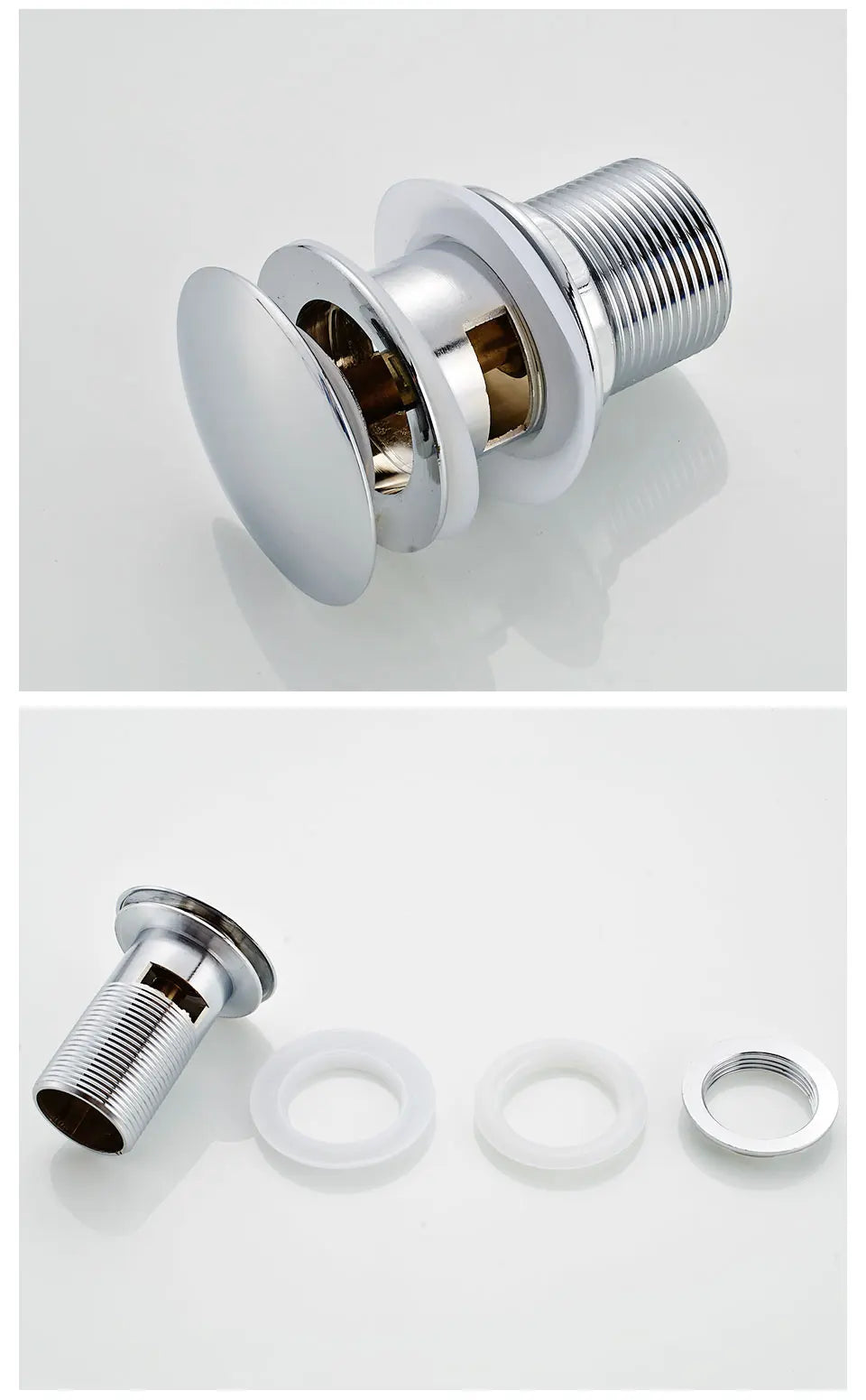 Bad Eitelkeit Waschbecken Pop Up Abfluss mit Überlauf, Wasserhahn Schiff Pop Up Abfluss Stopper