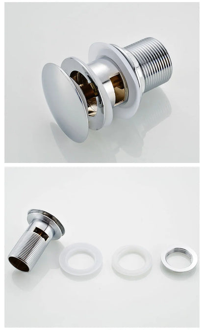 Bad Eitelkeit Waschbecken Pop Up Abfluss mit Überlauf, Wasserhahn Schiff Pop Up Abfluss Stopper