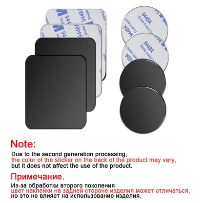 Metal Plate For Car Phone Holder Magnetic Universal Iron Sheet Disk Sticker Mount Mobile Phone Magnet Stand For IPhone.