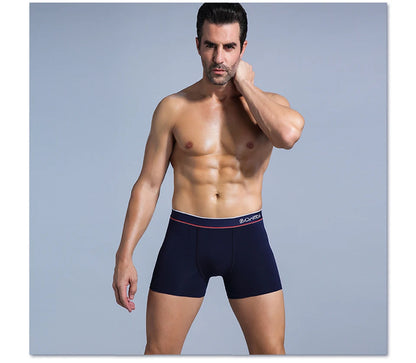 4 stücke schwarz Herren Unterwäsche Männer boxershorts Baumwolle Unterwäsche für mann Boxer Sexy Männliche Unterhose Schlüpfer der Männer marke