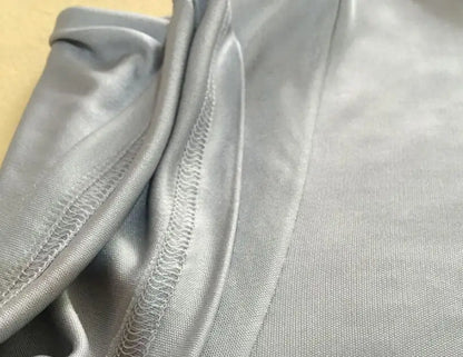 Men's Spring Summer Thin 100% Natural Silk T-shirt Male Elastic Casual Breathable Summer Silk Shirt Tops TB1167.