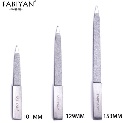 4/5/6 Inch Nail Art File Stainless Steel Metal Cuticle Pusher Remover Double Sides  Scrub Buffer Grinding Manicure Pedicure Tool.