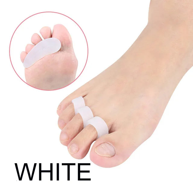 2pcs=1pair Silicone Toe Corrector Gel Protector Finger Separator Orthopedic Products Hallux Valgus Pedicure Foot Care Hammer