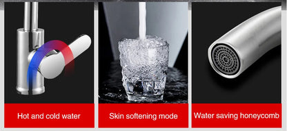 Kitchen sink lead-free handmade brushed 304 stainless steel 3mm thickness single bowl large size kitchen sink