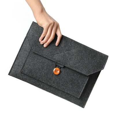 11.6/13/14/15"Laptop Sleeve Felt Ultralight Notebook Tablet Pad Case Multi-pocket Pouch Bag Briefcases for Apple Macbook/ Asus.