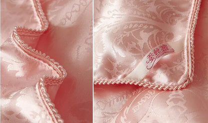 New Natural/Mulberry Luxury Silk Comforter Duvet Hand-made Twin Queen King Full size Blanket Quilt jacquard Bedding in Filler.