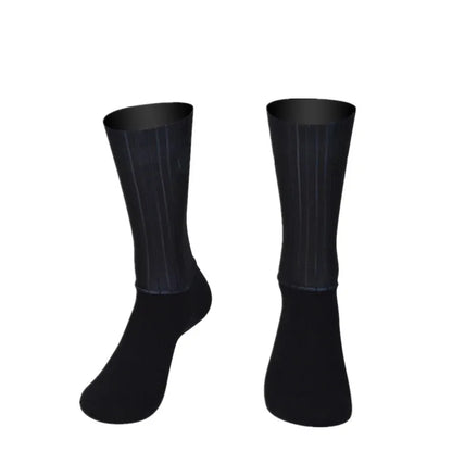 Anti Slip Silicone Summer Aero Socks Whiteline Cycling Socks Men Bicycle Sport Running Bike Socks Calcetines Ciclismo.