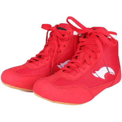 women Men Boxing boots Wrestling Shoes gear Combat Sneakers gym equipment training fighting boots Plus Size 35-46.