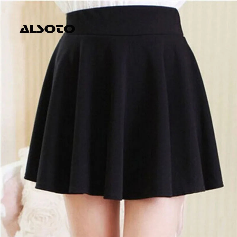 ALSOTO 2024 Winter and Summer Style Brand Women Skirt Elastic Faldas Ladies Midi Skirt Sexy Girl Mini Short Skirts Saia Feminina.