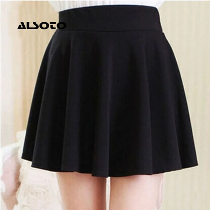 ALSOTO 2024 Winter and Summer Style Brand Women Skirt Elastic Faldas Ladies Midi Skirt Sexy Girl Mini Short Skirts Saia Feminina.