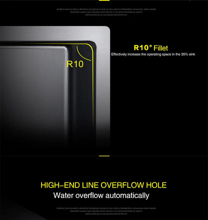 Large Size Single Kitchen Sink Handmade Brushed 304 Stainless Steel 3mm Thickness Single Bowl Bar Counter Kitchen Kinks