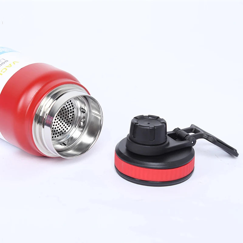 UPORS Stainless Steel Sport Water Bottle 600ml/800ml Large Capacity Double Wall Vacuum Insulated Tumbler Portable Thermos Bottle.