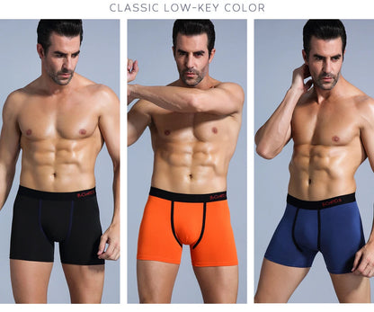 4 stücke schwarz Herren Unterwäsche Männer boxershorts Baumwolle Unterwäsche für mann Boxer Sexy Männliche Unterhose Schlüpfer der Männer marke