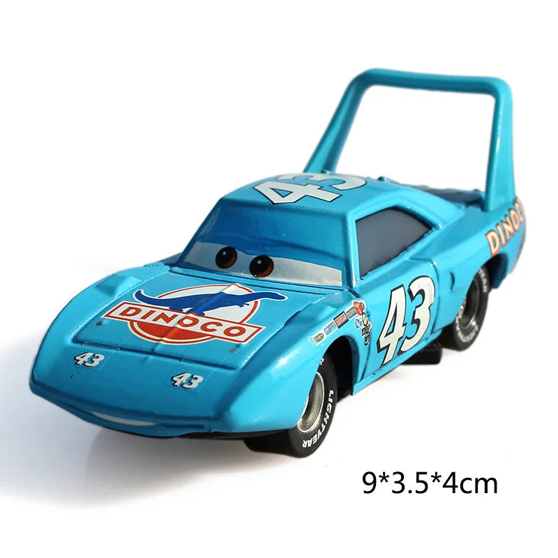 Disney Pixar Cars 2 3 Lightning McQueen Race Div Fritter Miss Tractor Frank 1:55 Diecast Metal Alloy Model Car For Kid Xmas Gift
