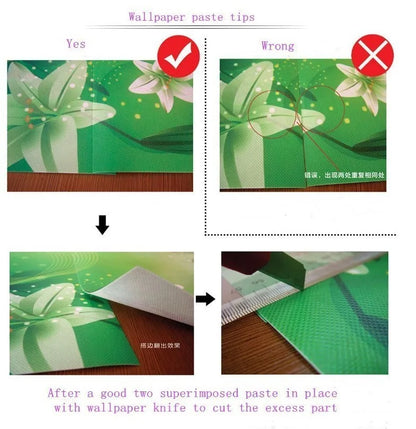 Maßgeschneiderte cremefarbene abstrakte Kunst, Feder-Blumenmuster, Tapete, TV-Hintergrund, Wanddekoration, Schlafzimmer, europäisches Wandbild