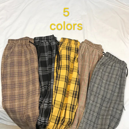 LAPPSTER Frauen Streetwear Plaid Hosen 2020 Harajuku Hohe Taille Jogger Koreanische Stil Jogginghose Damen Herbst Hosen Plus Größe.