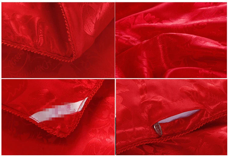 New Natural/Mulberry Luxury Silk Comforter Duvet Hand-made Twin Queen King Full size Blanket Quilt jacquard Bedding in Filler.