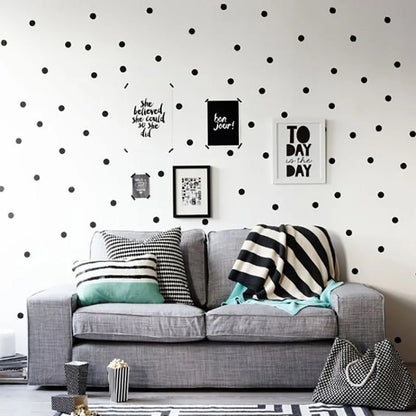 Black Dots Wall Stickers For Kids Room Baby Nursery Stickers Home Decor Kids Wall Sticker Baby Room Children Home Decoration.