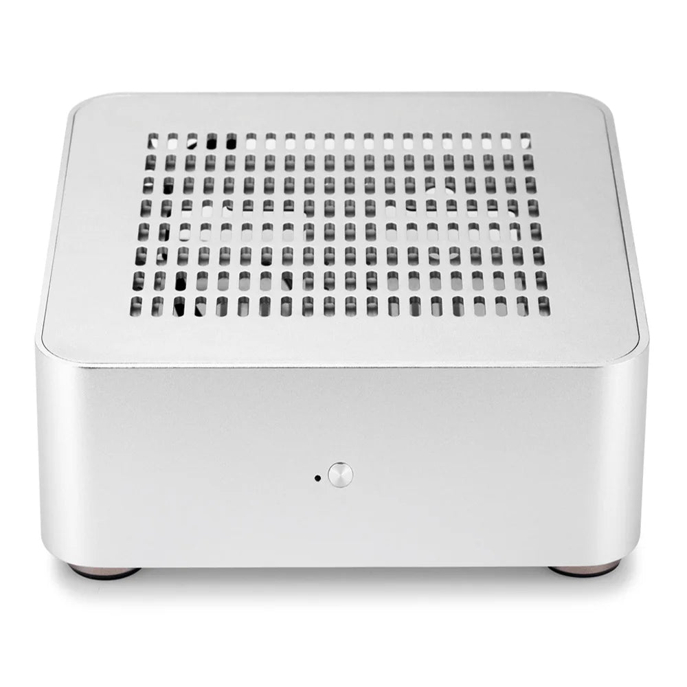 RGEEK L80S All Aluminum Chassis Small Desktop Computer Case PSU HTPC Mini-ITX PC Houses With Power Supply.