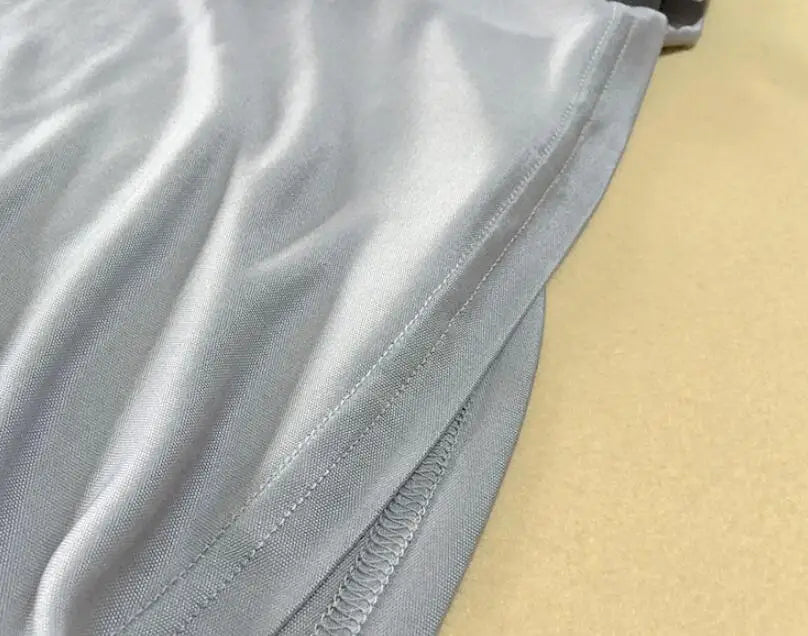 Men's Spring Summer Thin 100% Natural Silk T-shirt Male Elastic Casual Breathable Summer Silk Shirt Tops TB1167.