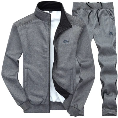 Men Sportwear Sets Fashion Autumn Spring Sporting Suit Sweatshirt +Sweatpants Mens Clothing 2 Pieces Sets Slim Tracksuit hoodies