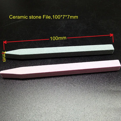 2pcs/lot Practical Stone Ceramic Nail Files Pumice Cuticle Remover Trimmer Nail Buffer Saws Art Manicure Tools.